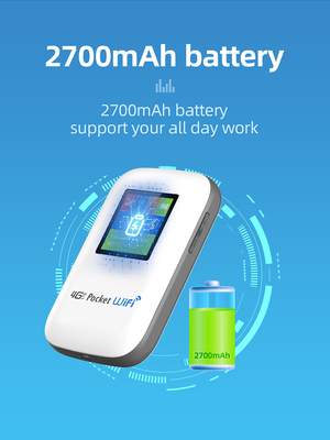 Маршрутизатор 4G MIFI мобильный с модемом WiFi кармана экрана 2700mAh-3000mAh открыл