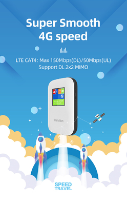 Маршрутизатор 4G MIFI мобильный с модемом WiFi кармана экрана 2700mAh-3000mAh открыл