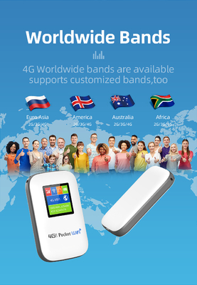 Маршрутизатор 4G MIFI мобильный с модемом WiFi кармана экрана 2700mAh-3000mAh открыл