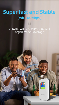 Маршрутизатор 4G MIFI мобильный с модемом WiFi кармана экрана 2700mAh-3000mAh открыл