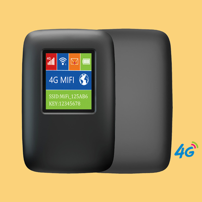 3000mAh маршрутизатор 4G Точки доступа кармана WIFI мобильный с чернотой экрана открыл