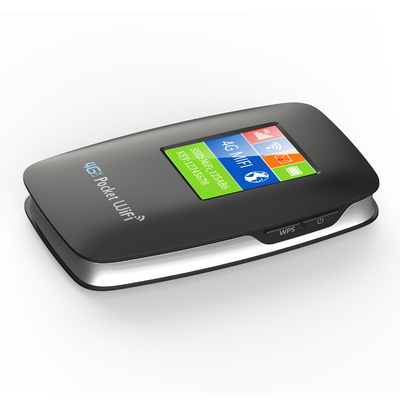 3000mAh маршрутизатор 4G Точки доступа кармана WIFI мобильный с чернотой экрана открыл