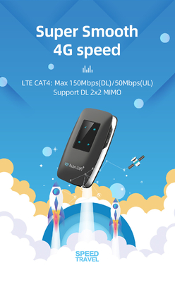4 маршрутизатор wifi 4G LTE MiFi indiction СИД с батареей 3000mAh